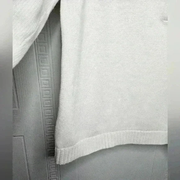 Lauren Ralph Lauren White Cotton Cropped Polo Knit Sweater Plus Womens 1X EUC - Picture 7 of 15